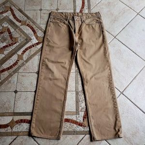 LEVI'S MEN'S 514 JEANS:PRE-OWNED DARK TAN 36 X 32